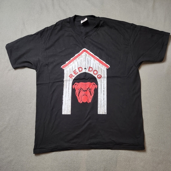 Hanes Other - VTG 90s Hanes Red  Dog Made in USA T-shirt men XL  retro black
